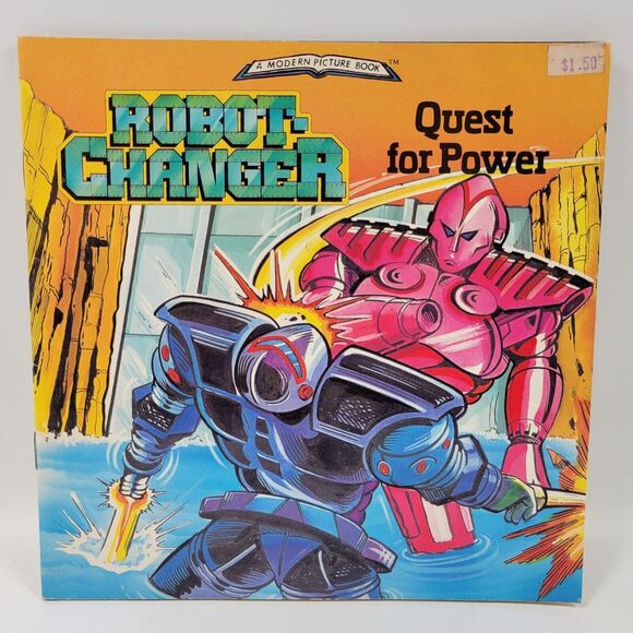 VTG Robot Changer Quest For Power Modern Picture Book Joshua Morris 1985 - Picture 1 of 6